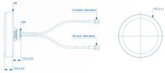 Teltonika COMBO MIMO - SMA, 2,5dBi