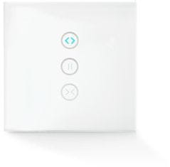 Nedis WiFi chytrý nástěnný spínač, řídicí jednotka záclon, rolet a žaluzií (WIFIWC10WT)