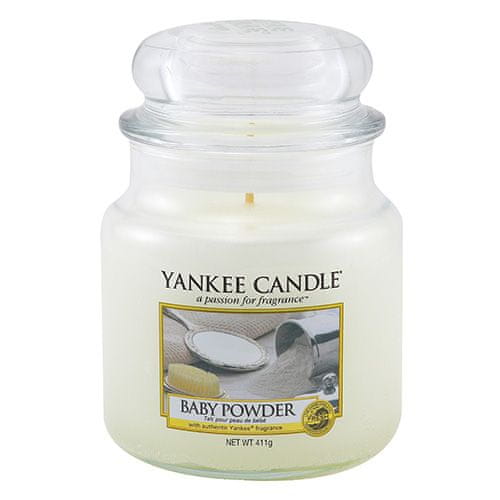 Yankee Candle Sviečka v sklenenej dóze , Detský púder, 410 g