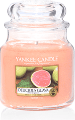 Yankee Candle DELICIOUS GUAVA Stredná sviečka 411g