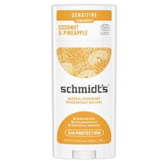 Schmidt’s Dezodorant v tyčinke pre citlivú pokožku Sensitive Coconut Pineapple (Deo Stick) 58 ml