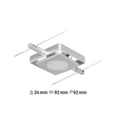 Paulmann Paulmann LED lankový systém MacLED spot 4,5W 3000K 12V matný chróm / chróm 94421