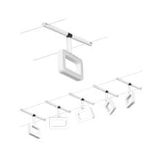 Paulmann Paulmann LED lankový systém Frame základná sada 5x4,8W 3000K 230 / 12V biela mat / chróm 94483