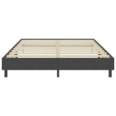 Vidaxl Posteľ boxspring tmavošedá látková 160x200 cm