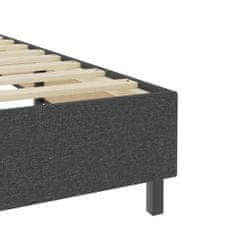 Vidaxl Posteľ boxspring tmavošedá látková 100x200 cm