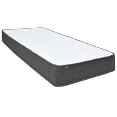 Vidaxl Posteľ boxspring tmavošedá látková 200x200 cm