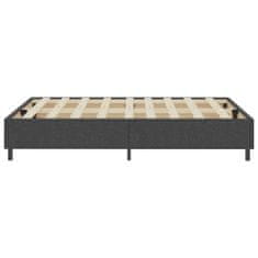 Vidaxl Posteľ boxspring tmavošedá látková 160x200 cm