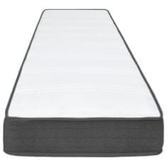 Vidaxl Posteľ boxspring tmavošedá látková 200x200 cm