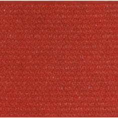 Vidaxl Tieniaca plachta 160 g/m², červená 3,6x3,6 m, HDPE