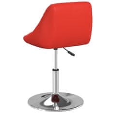 Vidaxl Barová stolička červená umelá koža