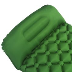 Vidaxl Nafukovací matrac s vankúšom zelený 58x190 cm
