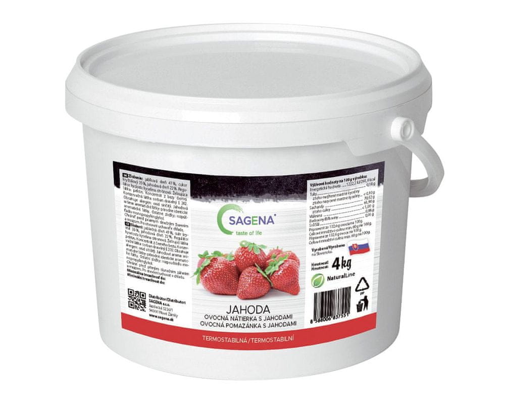 SAGENA Džem - ovocná nátierka s jahodami 4 kg