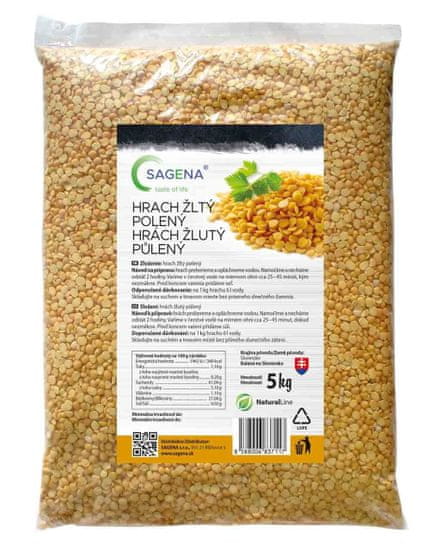 SAGENA Hrach žltý polený 5 kg