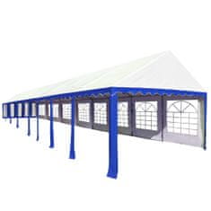 Vidaxl Záhradná markíza PVC 6x16 m modro-biela