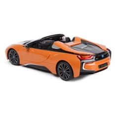 Lean-toys Auto R/C BMW i8 Roadster Rastar 1:12 oranžová