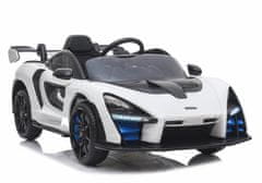 shumee Biele auto na batérie McLaren Senna