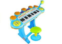 Lean-toys Organ Pianinko klávesové bicie stoličky