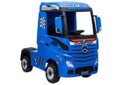 Lean-toys Autobatérie Mercedes Actros Modrá farba MP4