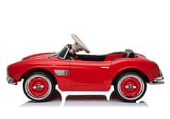 Lean-toys BMW Retro červené auto na batérie, maľované