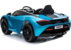 Lean-toys McLaren 720S batéria Auto modrá farba