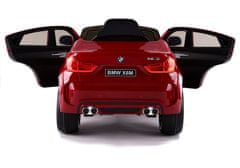 Lean-toys BMW X6 batérie auto červené maľované