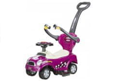 Lean-toys Push Ride s vodiacim kupé fialová