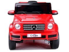 Lean-toys Mercedes G500 batérie auto červená