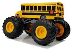 Lean-toys Školský autobus Veľké kolesá na diaľkové ovládanie 2.4G zvuk Žltá