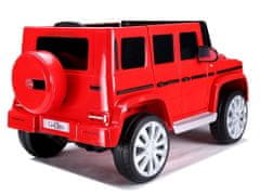Lean-toys Mercedes G500 batérie auto červená