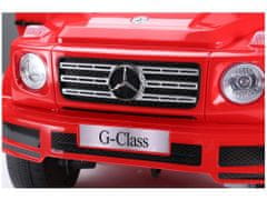 Lean-toys Mercedes G500 batérie auto červená