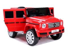 Lean-toys Mercedes G500 batérie auto červená