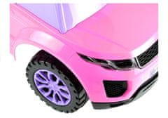 Lean-toys Baby Rider 613W Hrá + svetlá Ružová