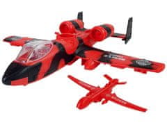 Lean-toys Hasičské vozidlo Set Lietadlo 48 cm Hasičské auto Motorový stan Príslušenstvo