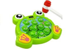 Lean-toys Svietiace žaby s kladivom Arkádová hra