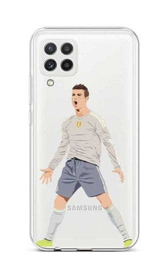 TopQ Kryt Samsung A22 silikón Futbalista 65216