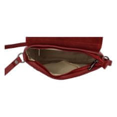 Delami Vera Pelle Módne malé dámske kožené crossbody Victorien burgundy