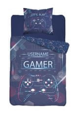 Detexpol Bavlnené Plátno Gamer Blue, 140/200, 70/80 Cm