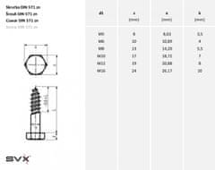 SVX Skrutka DIN 571 Zn 5x50 Balenie: 100 ks