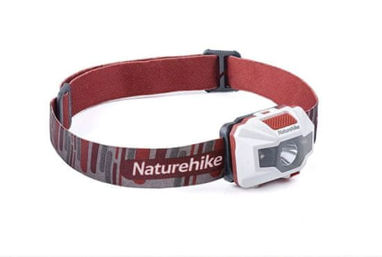 Naturehike LED čelovka TD-02, USB nabíjanie 73g - biela/červená