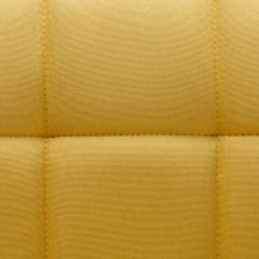 Vidaxl Otočné jedálenské stoličky 4 ks, žlté, látka