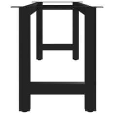Vidaxl Nohy na lavičku, rám v tvare H 145x36x42 cm