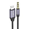 Kaku KSC-427 audio kábel Lightning / 3.5mm jack 1m, čierny