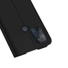 Dux Ducis Skin Pro knižkové kožené puzdro na Motorola Moto G50, čierne