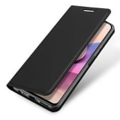 Dux Ducis Skin Pro knižkové kožené puzdro na Xiaomi Redmi Note 10 / 10S, čierne