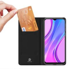 Dux Ducis Skin Pro knižkové kožené puzdro na Xiaomi Redmi 9, čierne