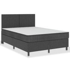 Vidaxl Rám na boxspring posteľ, sivý, látka 140x200 cm