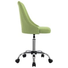 Vidaxl Kancelárske stoličky na kolieskach 2 ks zelené látkové