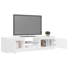 Vidaxl TV skrinka s LED svetlami biela 140x40x35,5 cm