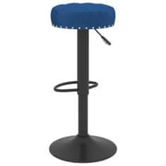 Vidaxl Barové stoličky 2 ks modré zamat