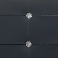 Vidaxl Posteľ s matracom čierna 140x200 cm umelá koža
